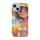 Chama's shopのビーチガール Smartphone Case