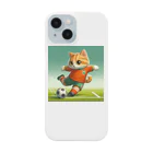 ketapapaのサッカーねこ スマホケース