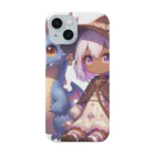 ピクセルパレットのドラゴンと可愛い女の子3 スマホケース