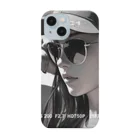 A&MのCool girl【モノクロ】 Smartphone Case