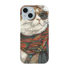 鼻ぺちゃ犬と和猫の和猫  Smartphone Case