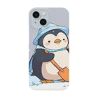 ganeshaのかわいいペンギンとおもちゃのシャベル Smartphone Case