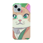 キュート＆クールのアニメ調・花畑の猫 Smartphone Case