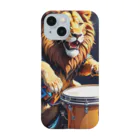 namkaのドラムをたたくライオン Smartphone Case