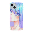 World_Teesのバブルガムを噛むアニメガール 日本の美学 アニメオタク Smartphone Case