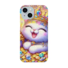 momoart8888の笑いが止まらない猫ちゃん🐈🩷 スマホケース