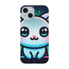 キャピキャピのネオン系の可愛い猫 Smartphone Case