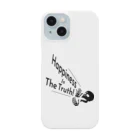 『NG （Niche・Gate）』ニッチゲート-- IN SUZURIのHappiness Is The Truth!（黒） Smartphone Case