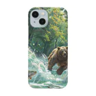 ドライバーの熊と鮭 Smartphone Case