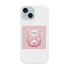 可愛い動物マトリョーシカのクマのマトリョーシカ（ピンク） Smartphone Case