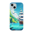 海の幸のカリブ海と船 Smartphone Case