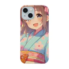 yukatagirlsの元気いっぱいの浴衣姿の女子高生 Smartphone Case