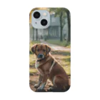 kokin0の横向きの犬 liting dog Smartphone Case