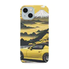 JapanCarStyleの黄色いスポーツカーと日本の風景2 Smartphone Case