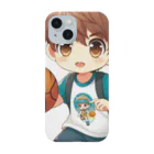 可愛い男の子イラスト販売所　By,keicyanの男の子　中学1年生　バスケットボール部 Smartphone Case