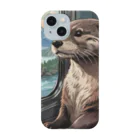 リキ製作所の電車の車窓から（カワウソバージョン） Smartphone Case