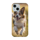 zigerparkのお花畑を駆ける犬 Smartphone Case