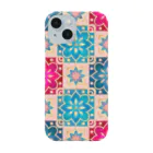 exeのタイル風の花柄模様 Smartphone Case