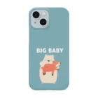 フクロウ古商店のBIG BABY スマホケース