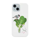 satobuncho8の小松菜と文鳥 Smartphone Case