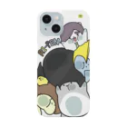 天照 のっけ(LINEスタンプ販売中)のリーペン押しつけスマホケースくん iPhone Smartphone Case