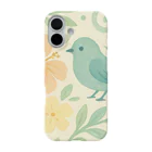 サクラのハワイ　鳥と花 iPhone Smartphone Case