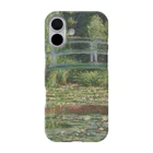 夜間遊泳のクロード・モネ　『睡蓮の池と日本の橋』 絵画ペイント iPhone Smartphone Case