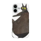 おかやまたかとし & こやまもえ／イラストレーターのBlack cat iPhone Smartphone Case