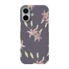 あおちゃん商会のThunberg Lily （スカシユリ） モーブ iPhone Smartphone Case