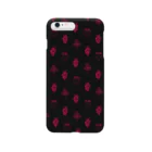 Burned Strawberry Moonの心臓と苺（ブラック） Smartphone Case