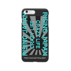 RISING JAPANのBLACK RISING SUN 8 ブルー Smartphone Case