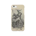 博物雑貨 金烏のThe British Library - Chimpanzee and orangutan Smartphone Case