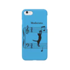 SHOP KazzBのネコ、音符にジャンプ！ (B) Smartphone Case