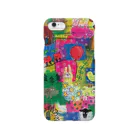 坪井香保里のColorful patchwork rabbit Smartphone Case