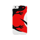 神沼のレッドムーン　Black＿Lizard Smartphone Case