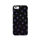 IENITY　/　MOON SIDEのAstrological symbol #Black×Purple スマホケース