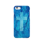 IENITY　/　MOON SIDEのBlood vessel×Cross #Blue Smartphone Case