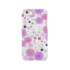 アトリエ・ハンナのflowers(purple) Smartphone Case