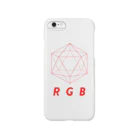 わたけみのregular icosahedron RGB red スマホケース