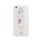 もずの花柄バックの女の子 Smartphone Case