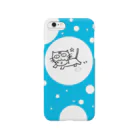 「ましねこ！」公式ストアのましねこ！｜お魚 de ゴキゲン☆(スカイブルー) Smartphone Case