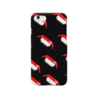 MLSのたくさんのsushi(black) スマホケース