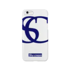 KAMEBRANDのShu-cream Logo Tee Navy Classic Smartphone Case