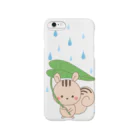 水沢モナのリスと葉っぱの雨傘 Smartphone Case