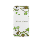 ポヘっクスのWhite clover スマホケース