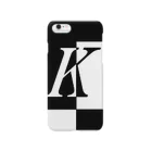 シンプルデザイン：Ｔシャツ・パーカー・スマートフォンケース・トートバッグ・マグカップのシンプルデザインアルファベットK Smartphone Case