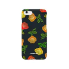 VIENKAのWater color flower black Smartphone Case