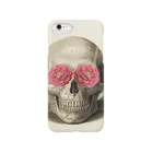 J. Jeffery Print Galleryの椿とスカル Smartphone Case