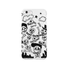 手描き屋さんのfunny skeleton's. Smartphone Case