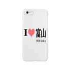 AAAstarsのアイ　ハート　富山   　( i love 　富山   　) 　　ー片面プリント  Smartphone Case